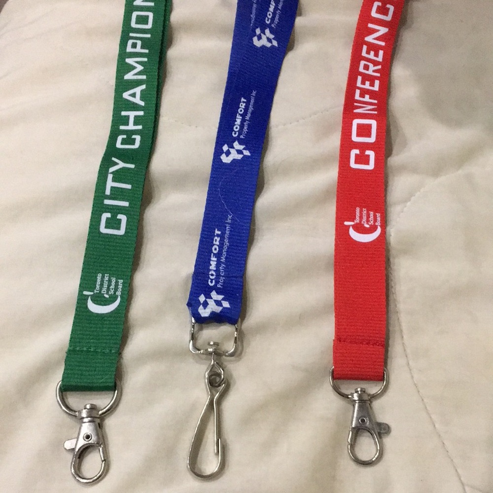 🔺FREE WITH PURCHASE 🔺 Lanyard Set - Green, Blue, Red